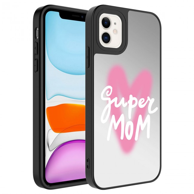 Apple iPhone 11 Kılıf Aynalı Desenli Kamera Korumalı Parlak Zore Mirror Kapak Apple iPhone 11 Kılıf Aynalı Desenli Kamera Korumalı Parlak Zore Mirror Kapak