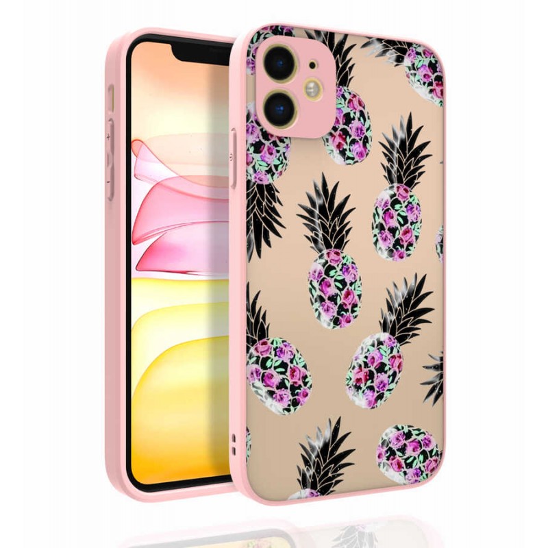 Bal-z Apple iPhone 11 Kılıf Desenli Kamera Korumalı Parlak  Nora Kapak