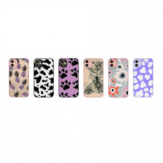 Apple iPhone 11 Kılıf Desenli Kamera Korumalı Parlak Zore Nora Kapak Apple iPhone 11 Kılıf Desenli Kamera Korumalı Parlak Zore Nora Kapak