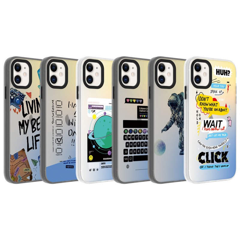 Bal-z Apple iPhone 11 Kılıf Desenli  Dragon Sert Kapak