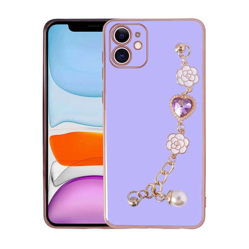 Bal-z Apple iPhone 11 Kılıf El Tutamaçlı Kamera Korumalı  Taka Silikon Kapak