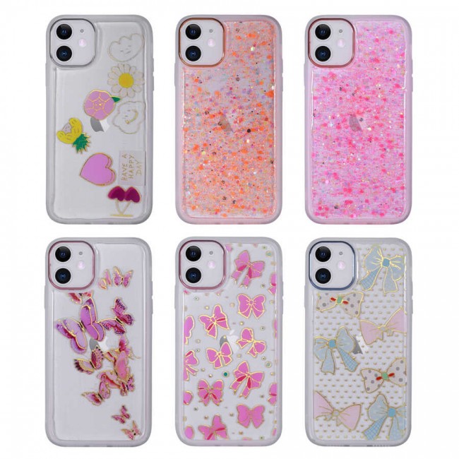 Apple iPhone 11 Kılıf Figürlü Desenli Işıltılı Sert Zore Sos Kapak Apple iPhone 11 Kılıf Figürlü Desenli Işıltılı Sert Zore Sos Kapak