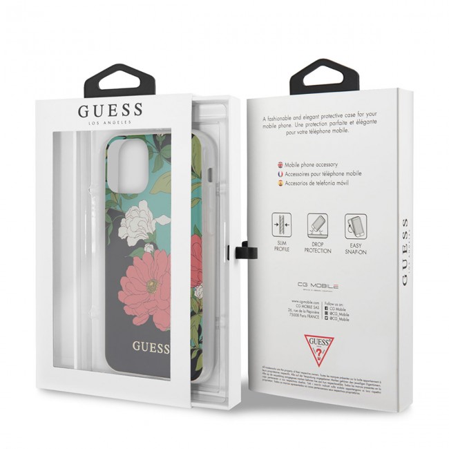 Apple iPhone 11 Kılıf GUESS Çiçek Desenli Tasarım Kapak Apple iPhone 11 Kılıf GUESS Çiçek Desenli Tasarım Kapak