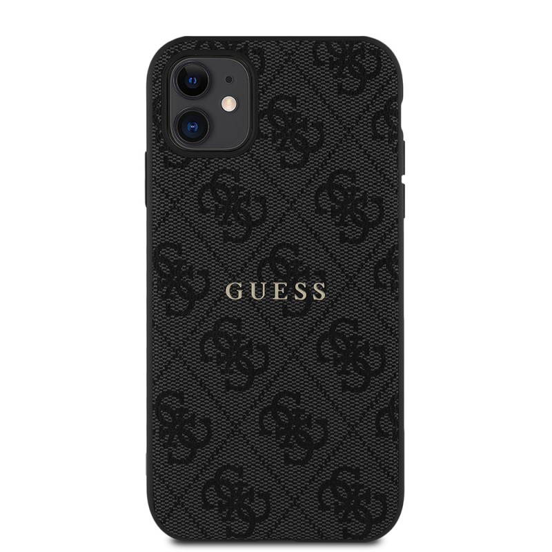 Bal-z Apple iPhone 11 Kılıf Guess Orjinal Lisanslı 4G Desen Yazı Logolu Kapak