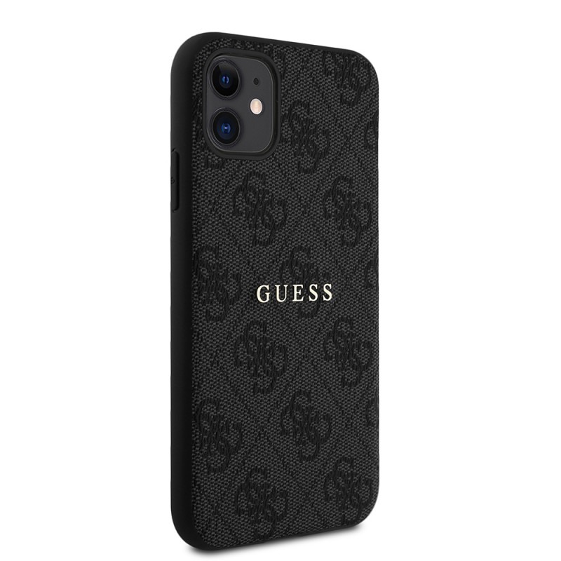 Bal-z Apple iPhone 11 Kılıf Guess Orjinal Lisanslı 4G Desen Yazı Logolu Kapak