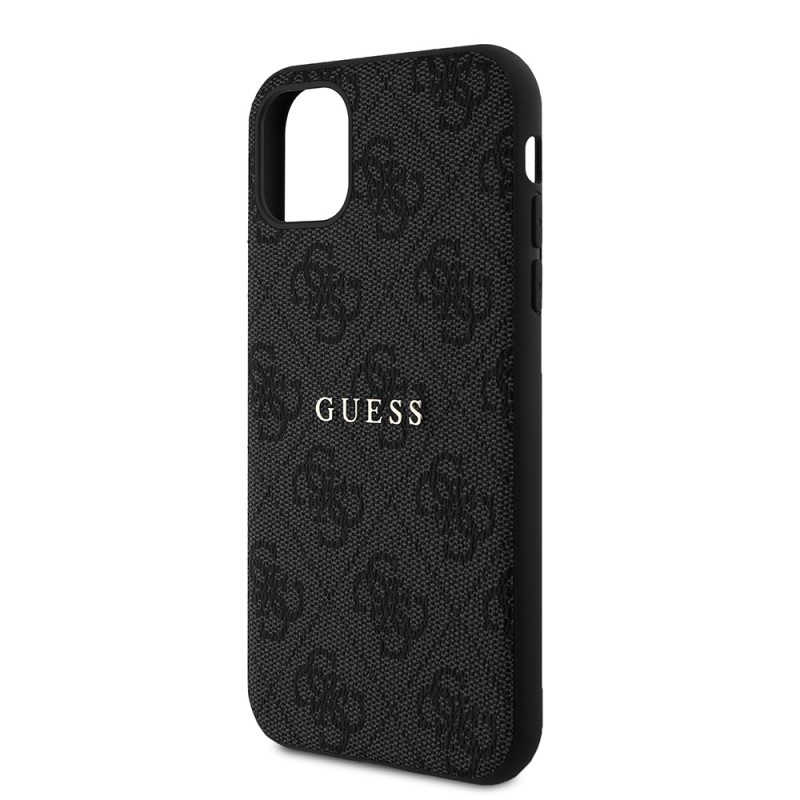 Bal-z Apple iPhone 11 Kılıf Guess Orjinal Lisanslı 4G Desen Yazı Logolu Kapak