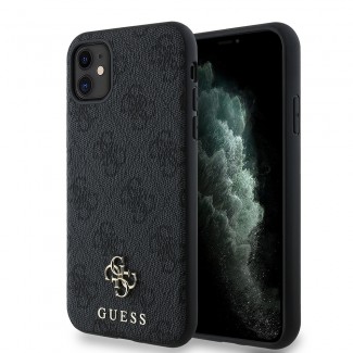 Apple iPhone 11 Kılıf Guess Orjinal Lisanslı M-safe Şarj Özellikli Small 4G Classic Kapak Apple iPhone 11 Kılıf Guess Orjinal Lisanslı M-safe Şarj Özellikli Small 4G Classic Kapak