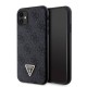 Apple iPhone 11 Kılıf Guess Orjinal Lisanslı PU Deri Taşlı Üçgen Logo 4G Desenli Kapak Apple iPhone 11 Kılıf Guess Orjinal Lisanslı PU Deri Taşlı Üçgen Logo 4G Desenli Kapak