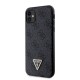 Apple iPhone 11 Kılıf Guess Orjinal Lisanslı PU Deri Taşlı Üçgen Logo 4G Desenli Kapak Apple iPhone 11 Kılıf Guess Orjinal Lisanslı PU Deri Taşlı Üçgen Logo 4G Desenli Kapak