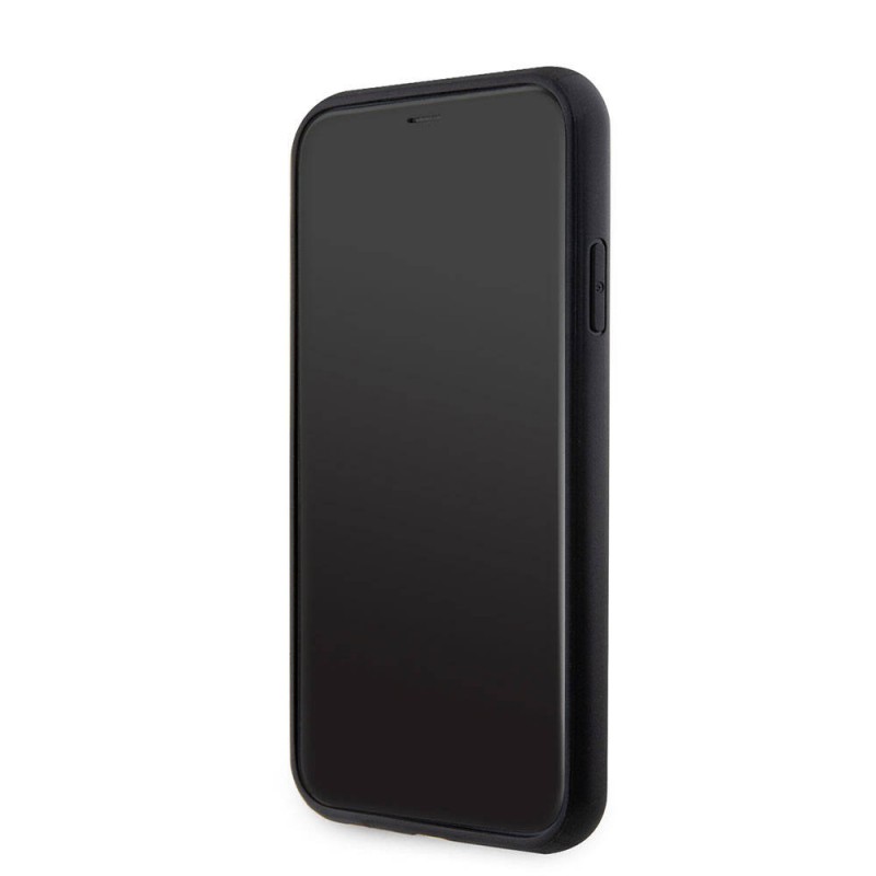 Bal-z Apple iPhone 11 Kılıf Guess Orjinal Lisanslı PU Deri Taşlı Üçgen Logo 4G Desenli Kapak