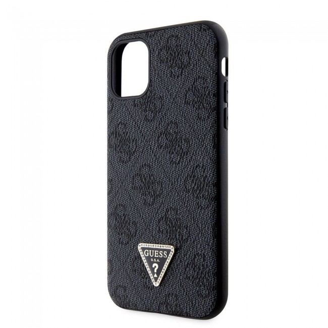 Apple iPhone 11 Kılıf Guess Orjinal Lisanslı PU Deri Taşlı Üçgen Logo 4G Desenli Kapak Apple iPhone 11 Kılıf Guess Orjinal Lisanslı PU Deri Taşlı Üçgen Logo 4G Desenli Kapak