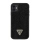 Apple iPhone 11 Kılıf Guess Orjinal Lisanslı Taşlı Arka Yüzey Üçgen Logolu Kapak