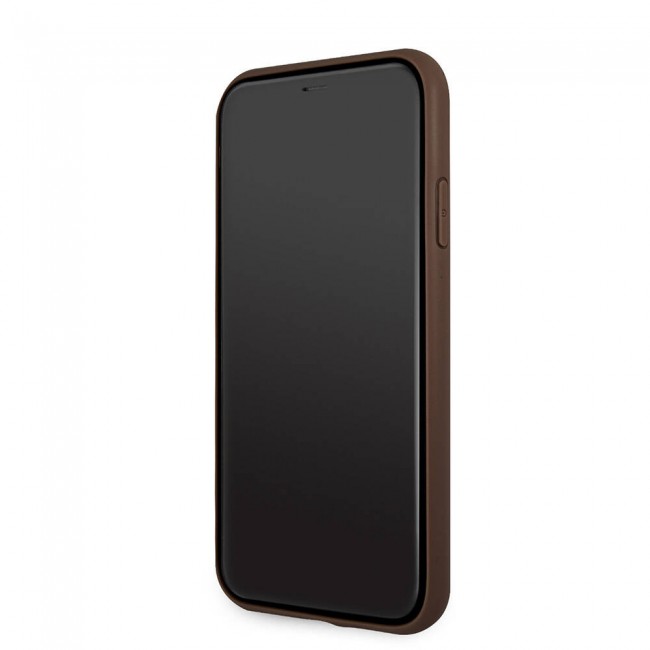Apple iPhone 11 Kılıf Guess PU Deri Büyük Metal Logo Dizaynlı Kapak Apple iPhone 11 Kılıf Guess PU Deri Büyük Metal Logo Dizaynlı Kapak