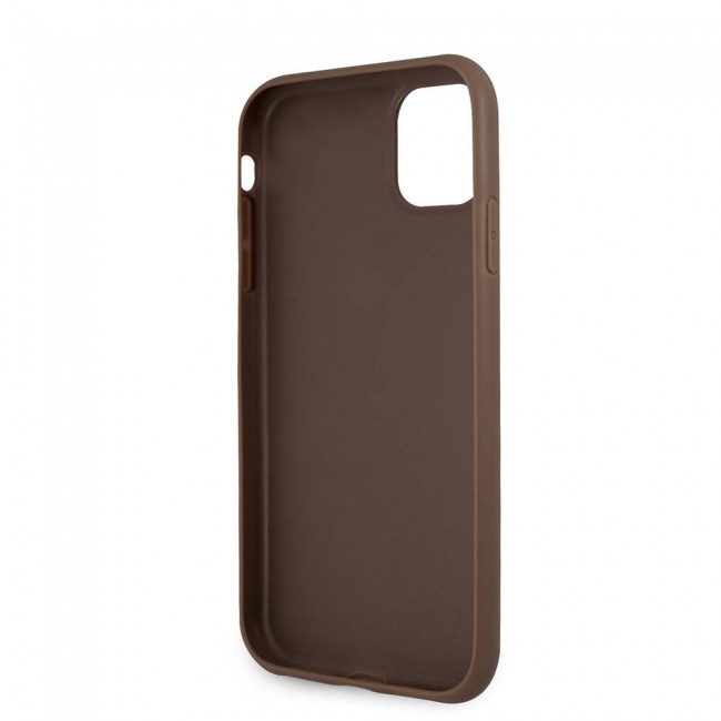 Apple iPhone 11 Kılıf Guess PU Deri Büyük Metal Logo Dizaynlı Kapak Apple iPhone 11 Kılıf Guess PU Deri Büyük Metal Logo Dizaynlı Kapak