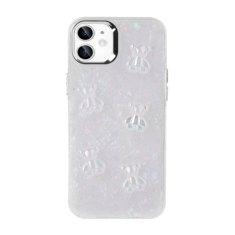 Bal-z Apple iPhone 11 Kılıf Kabartma Figürlü Parlak  Eralli Silikon Kapak