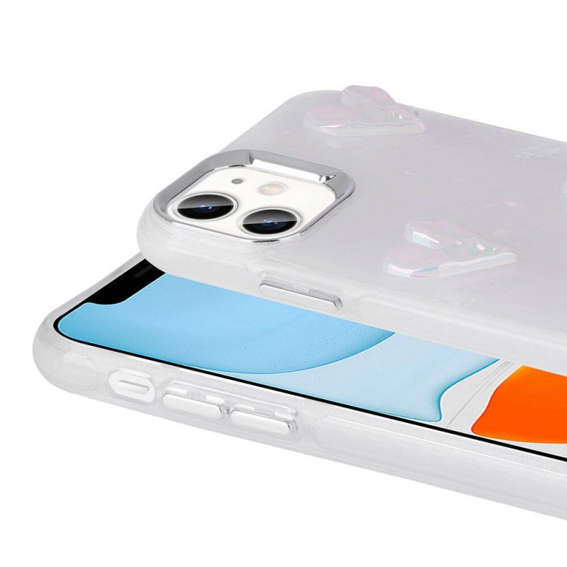 Bal-z Apple iPhone 11 Kılıf Kabartma Figürlü Parlak  Eralli Silikon Kapak