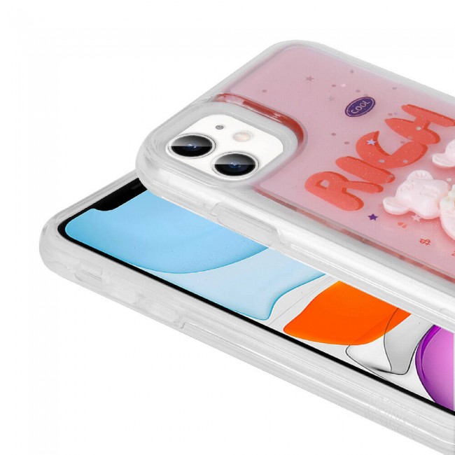Apple iPhone 11 Kılıf Kabartma Figürlü Parlak Zore Minimini Silikon Kapak Apple iPhone 11 Kılıf Kabartma Figürlü Parlak Zore Minimini Silikon Kapak