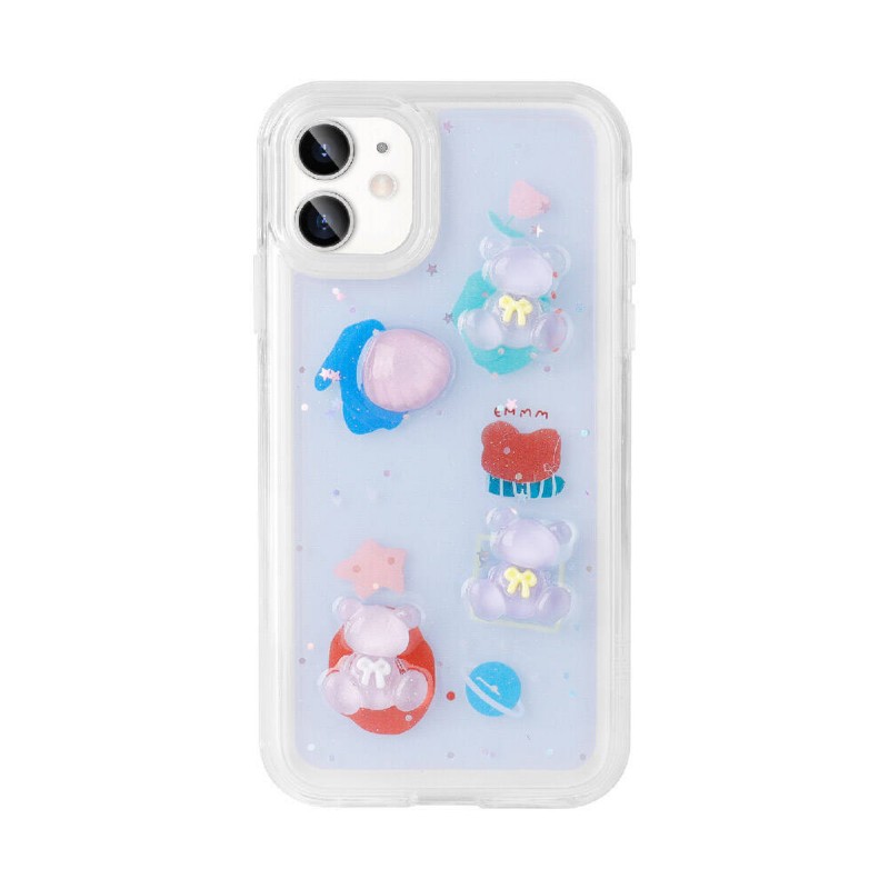 Bal-z Apple iPhone 11 Kılıf Kabartma Figürlü Parlak  Minimini Silikon Kapak