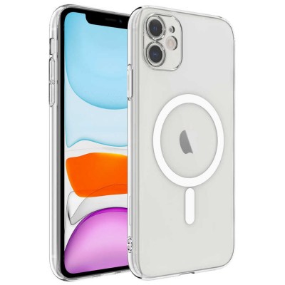 Bal-z Apple iPhone 11 Kılıf Kamera Korumalı M-safe Sert PC  Porto Kapak