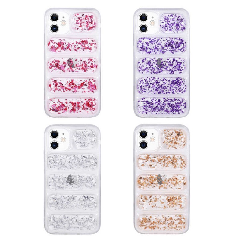 Bal-z Apple iPhone 11 Kılıf Kamera Korumalı Simli Airbag'li  Dalga Kapak