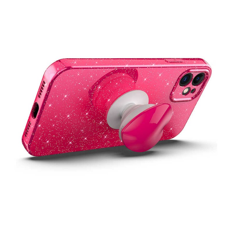 Bal-z Apple iPhone 11 Kılıf Kamera Korumalı Simli Pop Soketli Lüks  Koton Soketli Kapak