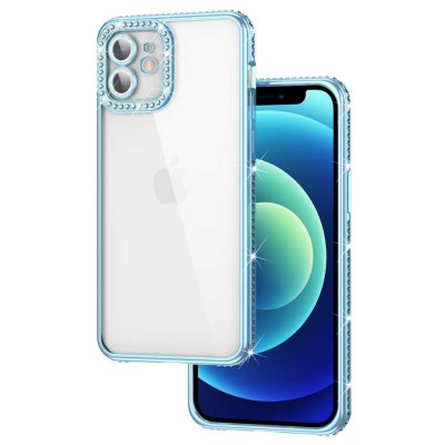 Bal-z Apple iPhone 11 Kılıf Kamera Korumalı Taşlı  Mina Kapak