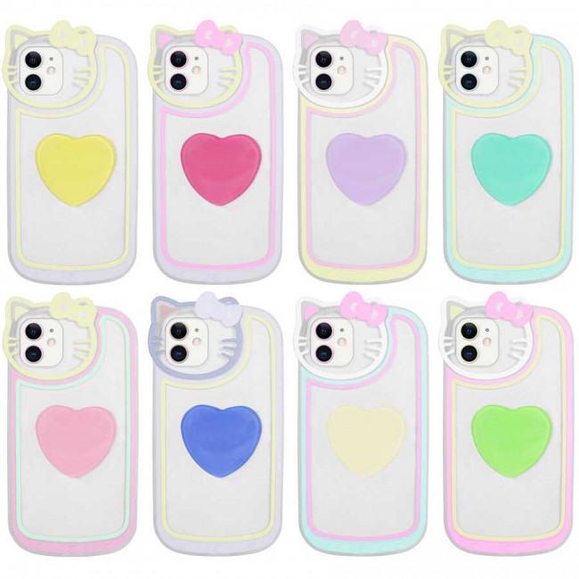 Apple iPhone 11 Kılıf Kedi Figürlü Transparan Pop Soketli Zore Ritmik Kapak Apple iPhone 11 Kılıf Kedi Figürlü Transparan Pop Soketli Zore Ritmik Kapak