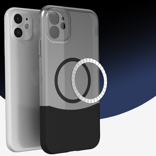 Apple iPhone 11 Kılıf M-Safe Şarj Özellikli Mıknatıslı Zore Duble Kapak Apple iPhone 11 Kılıf M-Safe Şarj Özellikli Mıknatıslı Zore Duble Kapak