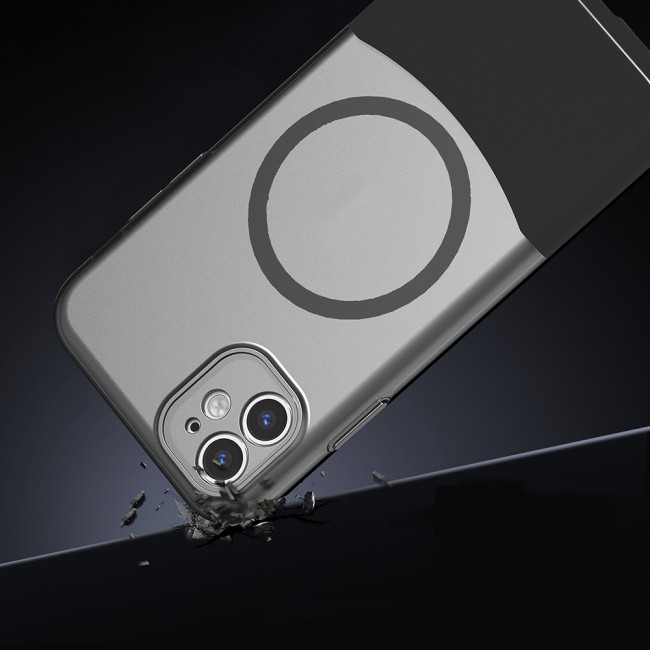 Apple iPhone 11 Kılıf M-Safe Şarj Özellikli Mıknatıslı Zore Duble Kapak Apple iPhone 11 Kılıf M-Safe Şarj Özellikli Mıknatıslı Zore Duble Kapak
