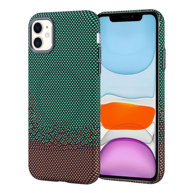 Bal-z Apple iPhone 11 Kılıf M-safe Şarj Özellikli Karbon Fiber Görünümlü  Nekst Kapak