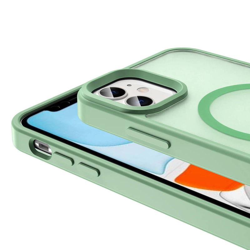 Bal-z Apple iPhone 11 Kılıf M-safe Şarj Özellikli Mat Arka Yüzey  Sio Kapak