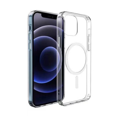 Bal-z Apple iPhone 11 Kılıf M-safe Şarj Özellikli Şeffaf Sert PC  Embos Kapak