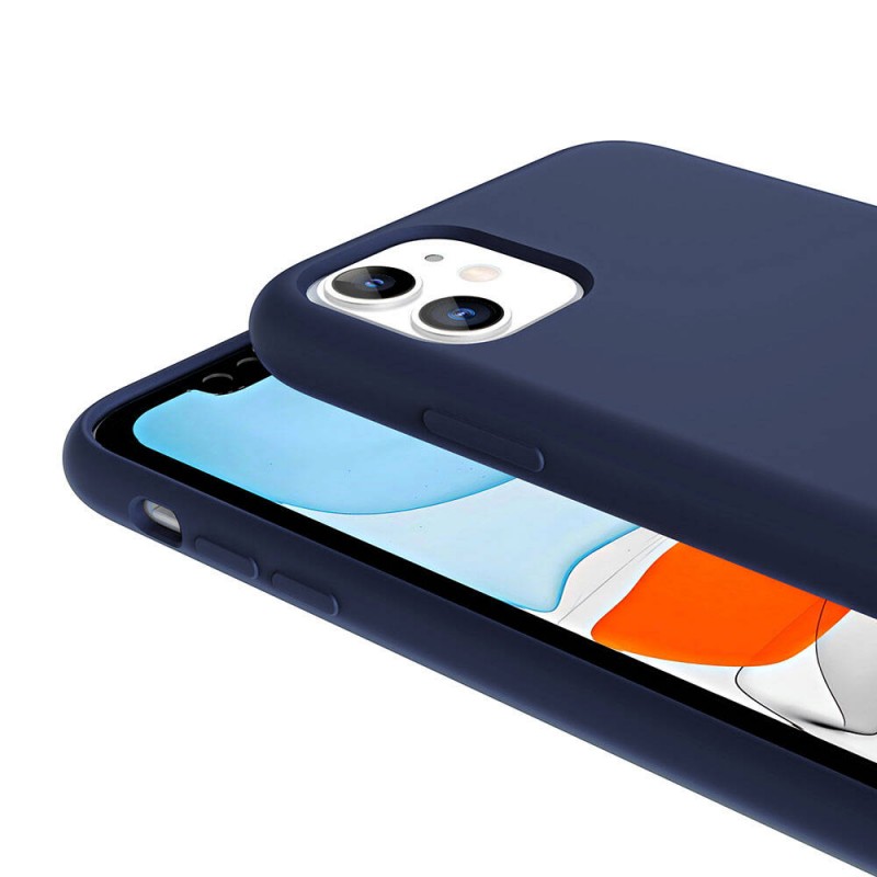 Bal-z Apple iPhone 11 Kılıf M-safe Şarj Özellikli Sıvı Teknolojili Silinebilir Sert  Kivi Kapak