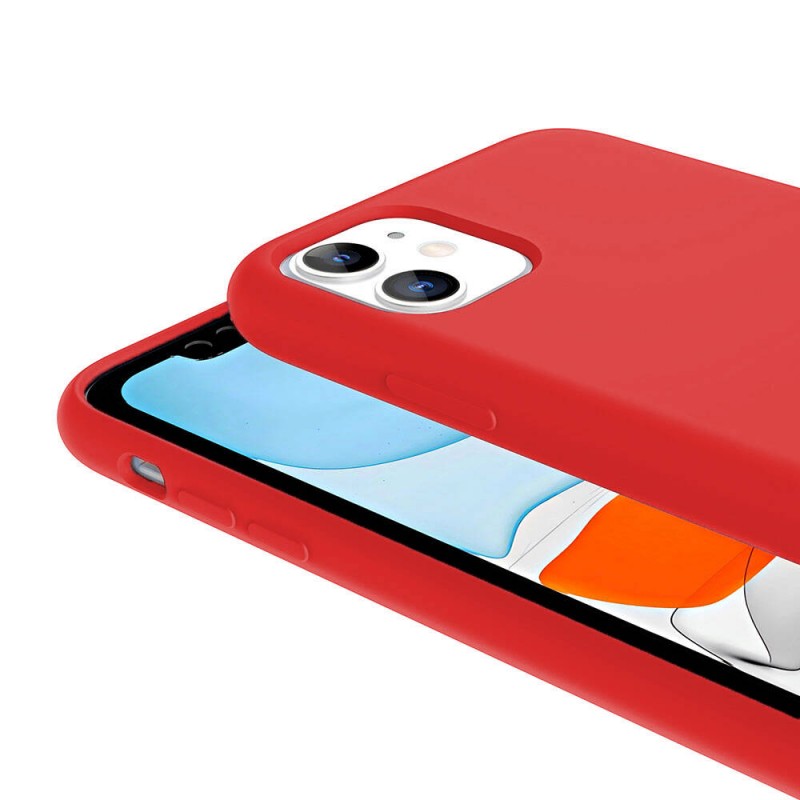 Bal-z Apple iPhone 11 Kılıf M-safe Şarj Özellikli Sıvı Teknolojili Silinebilir Sert  Kivi Kapak