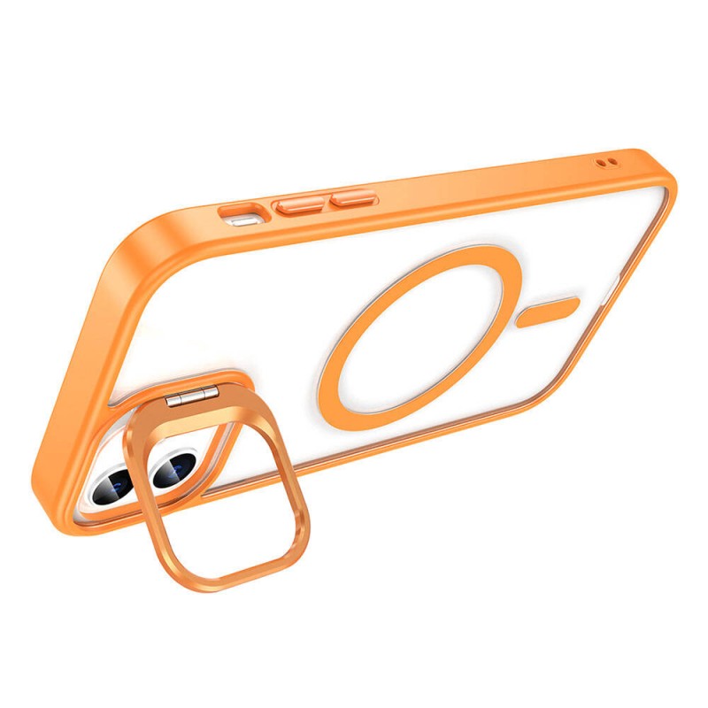 Bal-z Apple iPhone 11 Kılıf M-safe Şarj Özellikli Standlı  M-safe Klon Lensli Kapak