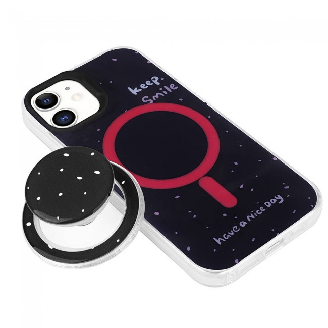 Apple iPhone 11 Kılıf Magsafe Şarj Özellikli Tak-Çıkar Pop Soketli Zore Tiktok Kapak Apple iPhone 11 Kılıf Magsafe Şarj Özellikli Tak-Çıkar Pop Soketli Zore Tiktok Kapak