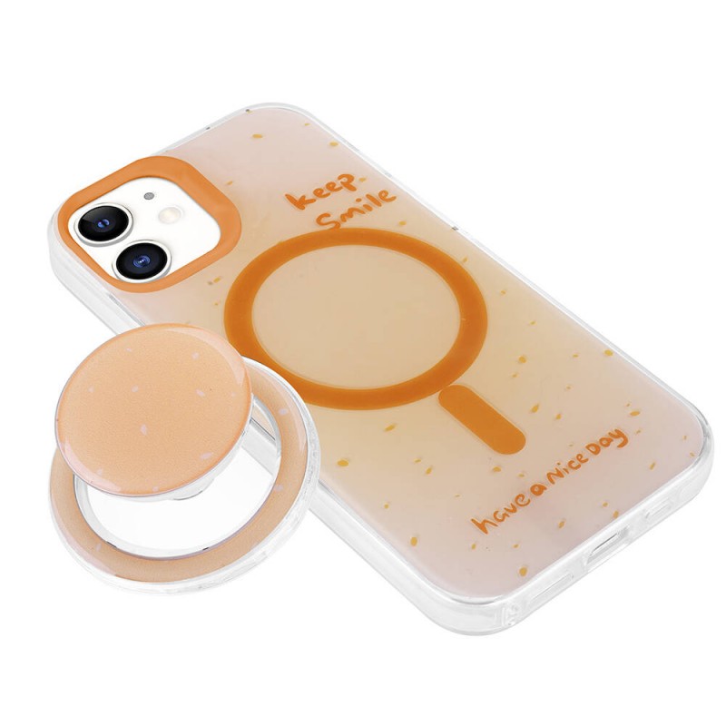 Bal-z Apple iPhone 11 Kılıf M-safe Şarj Özellikli Tak-Çıkar Pop Soketli  Tiktok Kapak