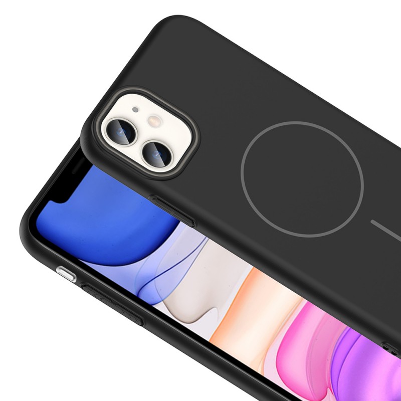 Bal-z Apple iPhone 11 Kılıf M-safe Şarj Özellikli  Ruby Sert Kapak