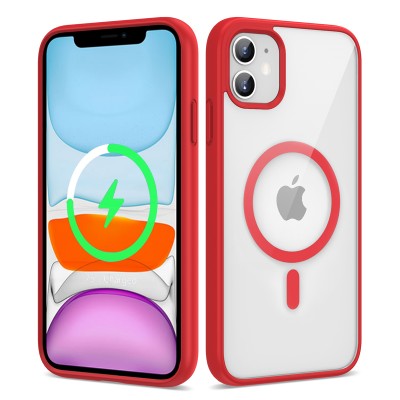 Bal-z Apple iPhone 11 Kılıf M-safe Wireless Şarj Özellikli Silikon  Ege Kapak
