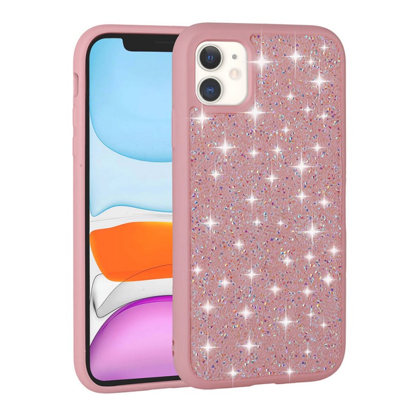 Bal-z Apple iPhone 11 Kılıf Parlak Taşlı Tasarım  Pırlanta Kapak