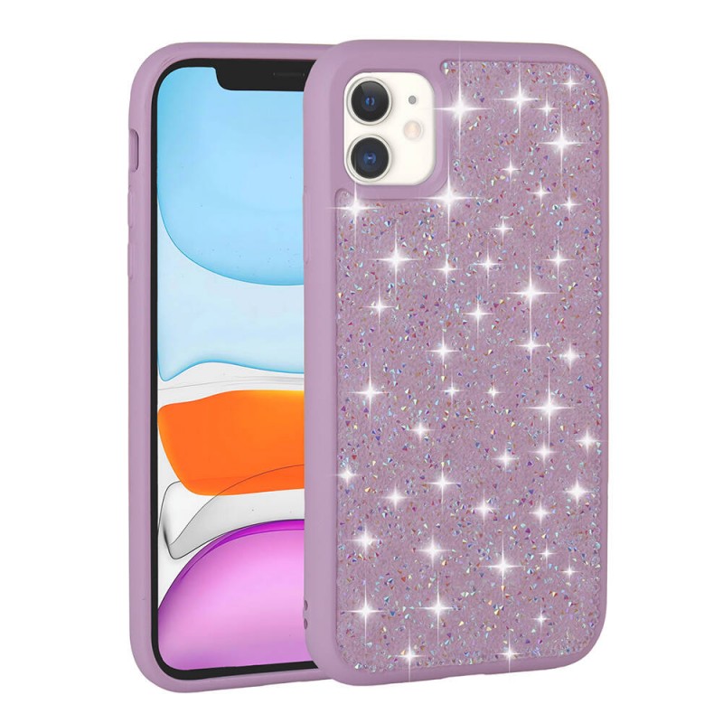 Bal-z Apple iPhone 11 Kılıf Parlak Taşlı Tasarım  Pırlanta Kapak