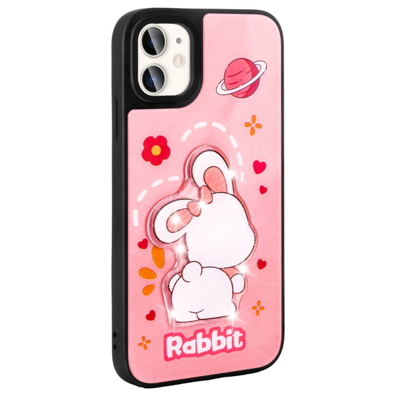 Bal-z Apple iPhone 11 Kılıf Parlayan Kabartmalı İkonik Figürlü  Amas Silikon Kapak