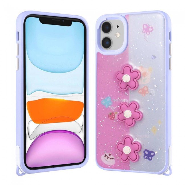 Apple iPhone 11 Kılıf Parlayan Simli Kabartma Figürlü Zore Cevze Kapak Apple iPhone 11 Kılıf Parlayan Simli Kabartma Figürlü Zore Cevze Kapak