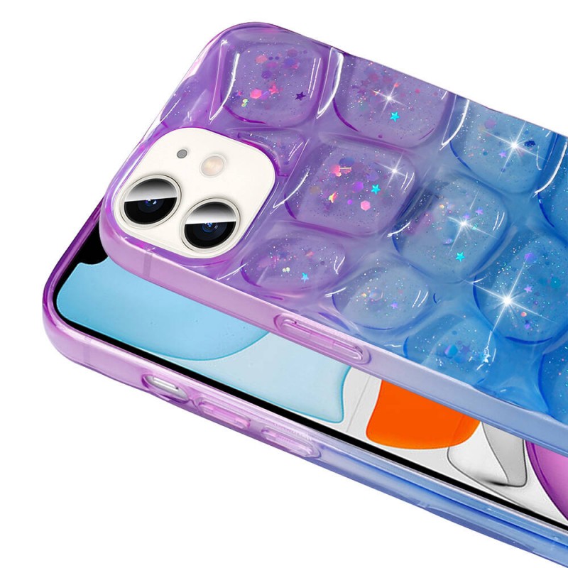 Bal-z Apple iPhone 11 Kılıf Simli 3D Desenli  Hacar Kapak