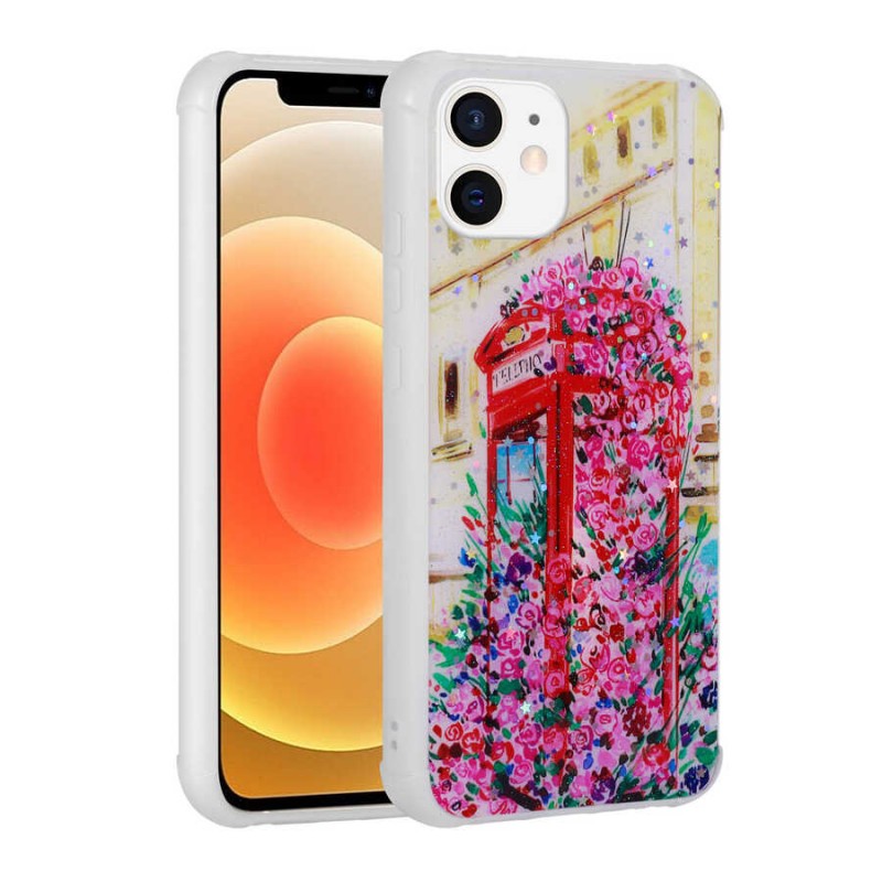 Bal-z Apple iPhone 11 Kılıf Simli Desenli Kamera Korumalı Parlak  Popy Kapak