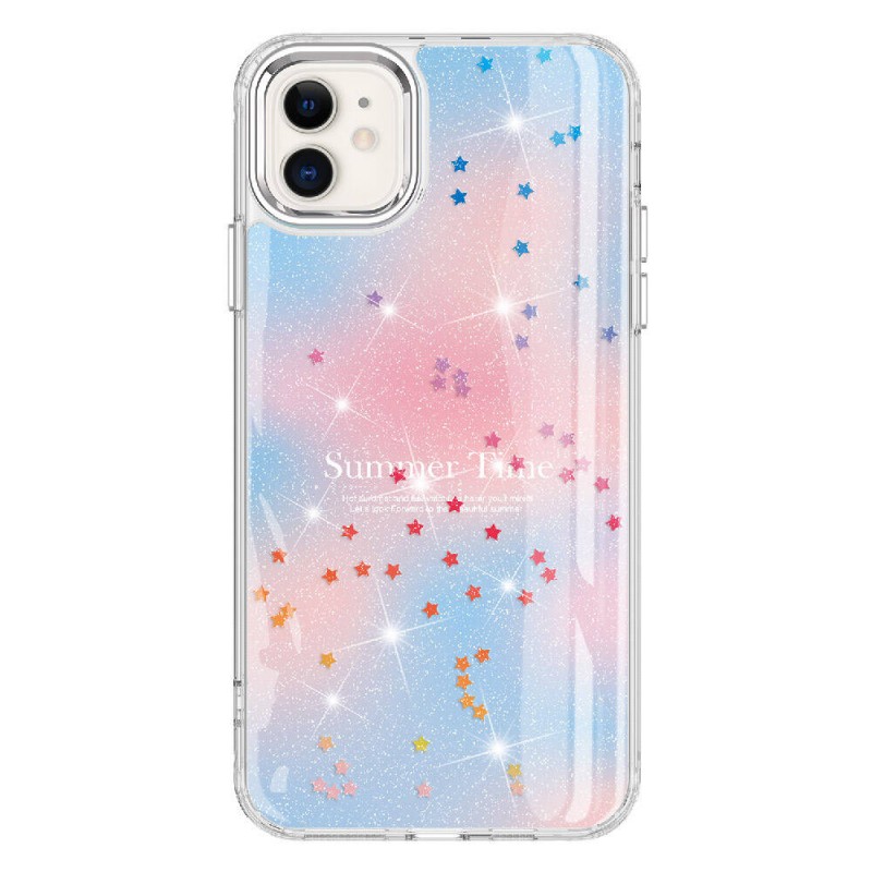 Bal-z Apple iPhone 11 Kılıf Simli Desenli Parlak  Task Kapak