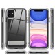 Apple iPhone 11 Kılıf Standlı Şeffaf Silikon Zore L-Stand Kapak Apple iPhone 11 Kılıf Standlı Şeffaf Silikon Zore L-Stand Kapak