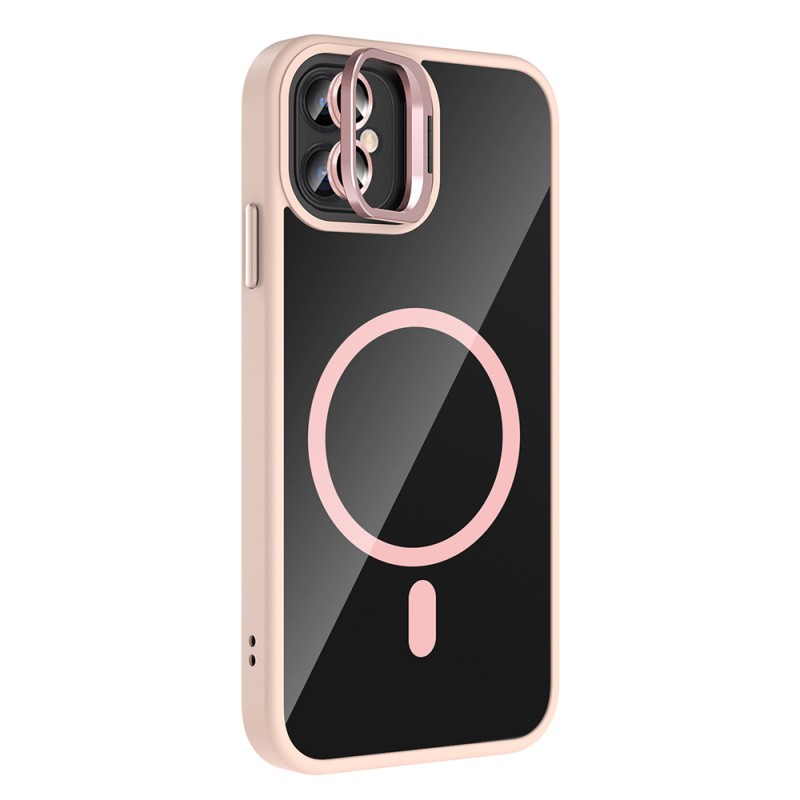 Bal-z Apple iPhone 11 Kılıf Standlı ve Kamera Lens Hediyeli M-Safe Şarj Özellikli  Etro Kapak