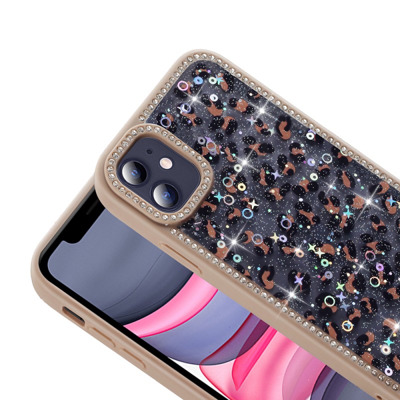 Bal-z Apple iPhone 11 Kılıf Taşlı ve Simli Tasarım  Azra Kapak