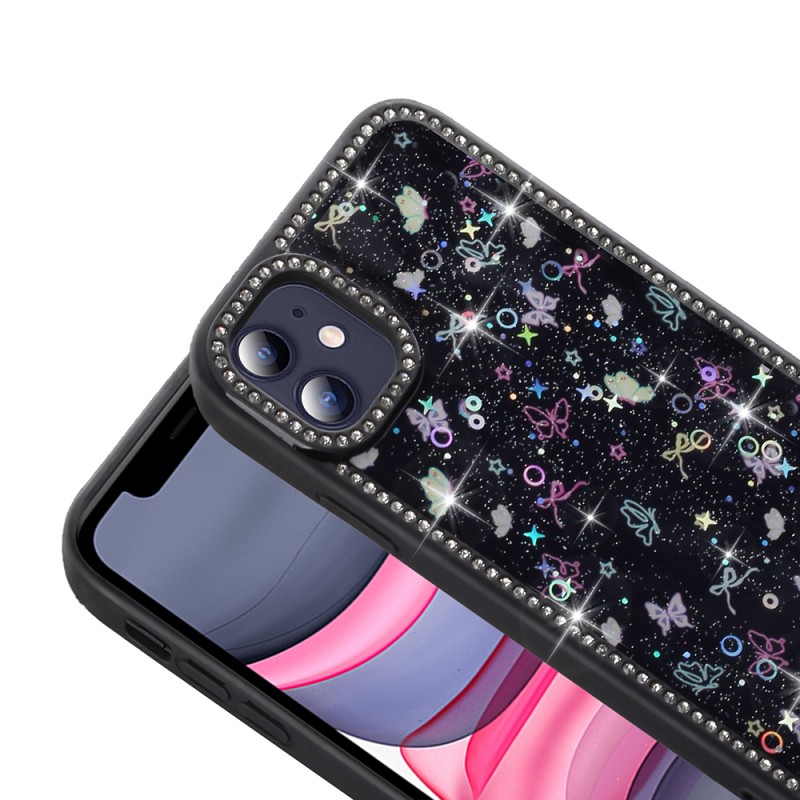 Bal-z Apple iPhone 11 Kılıf Taşlı ve Simli Tasarım  Azra Kapak